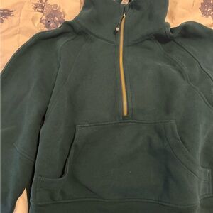 Lululemon Green quarter-Zip Sweater